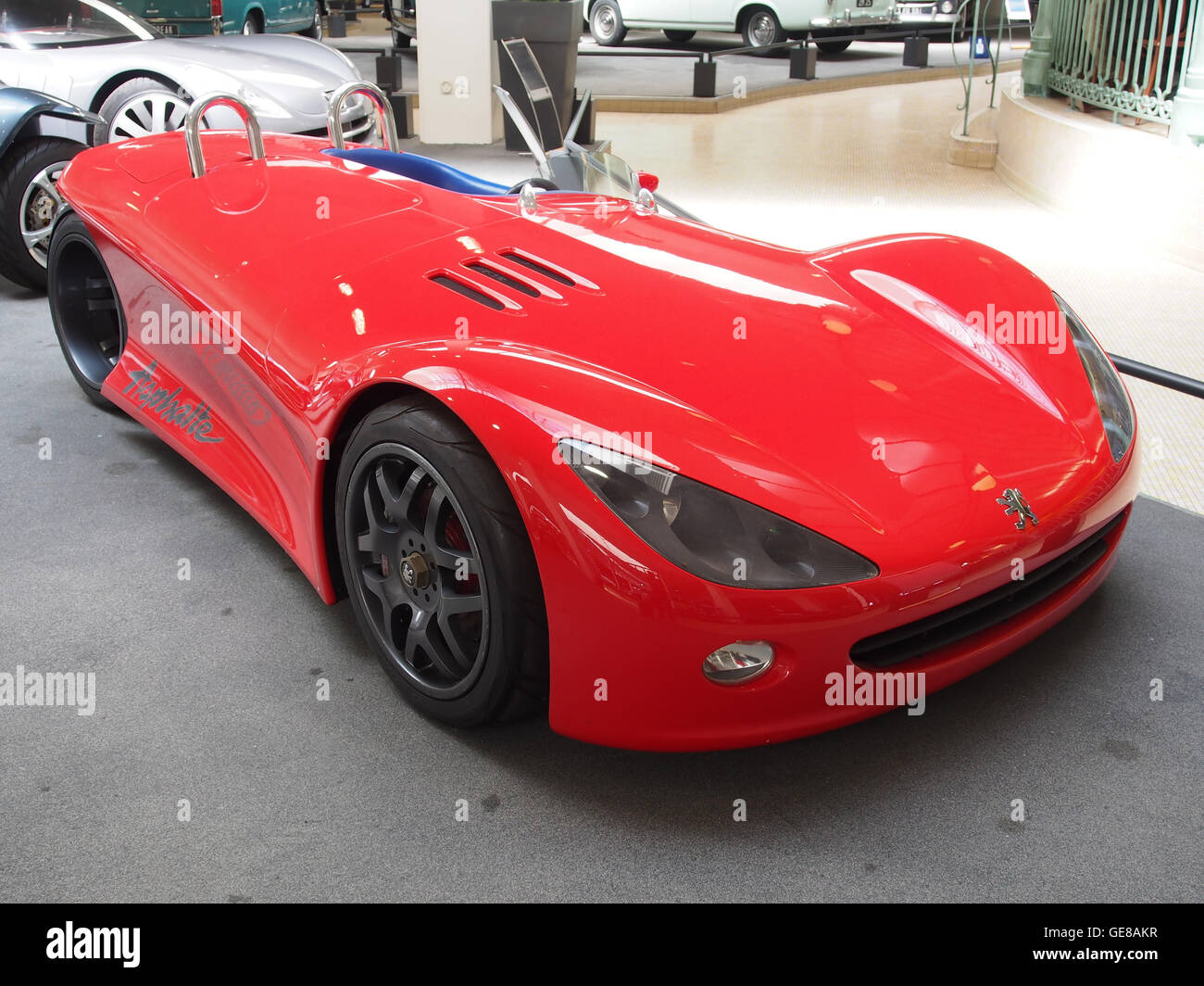 The 1996 Peugeot Asphalte, with a 1587cc engine and capable of reaching speeds of 200 km/h, is a rare and performance-oriented model from the French car manufacturer. Stock Photo