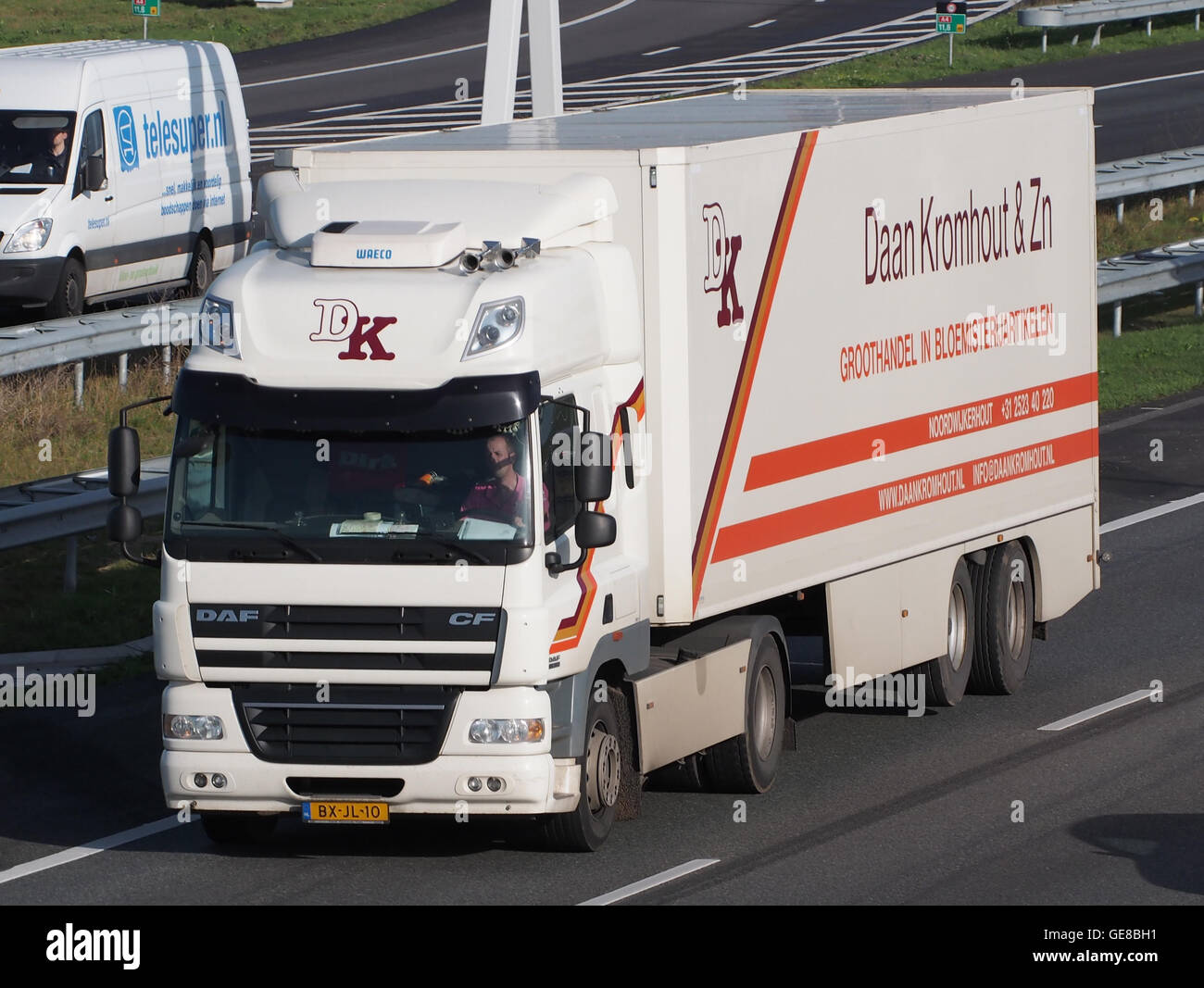 DAF CF, Daan Kromhout & Zn-001 Stock Photo