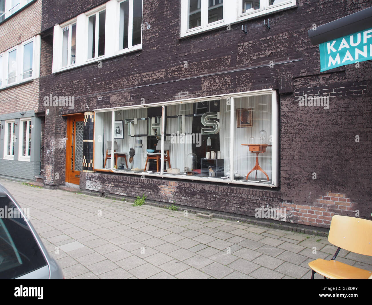 The image shows Renier Claeszenstraat 6, a residential address located in a city in the Netherlands. The photo captures the exterior of the building, reflecting its architectural style and location. Stock Photo