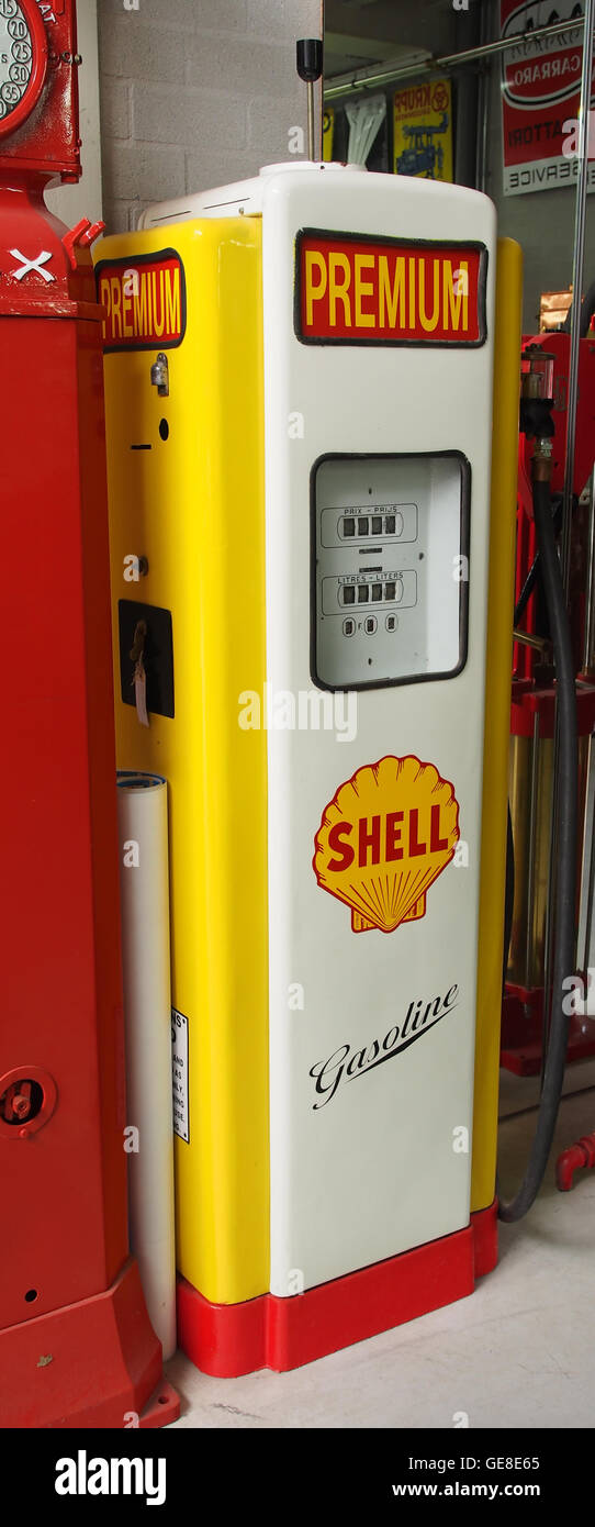 シェルガソリンポンプ　1940年代オブジェ シェルガソリンポンプ 1940年代オブジェ 1940s Shell Gas Pump