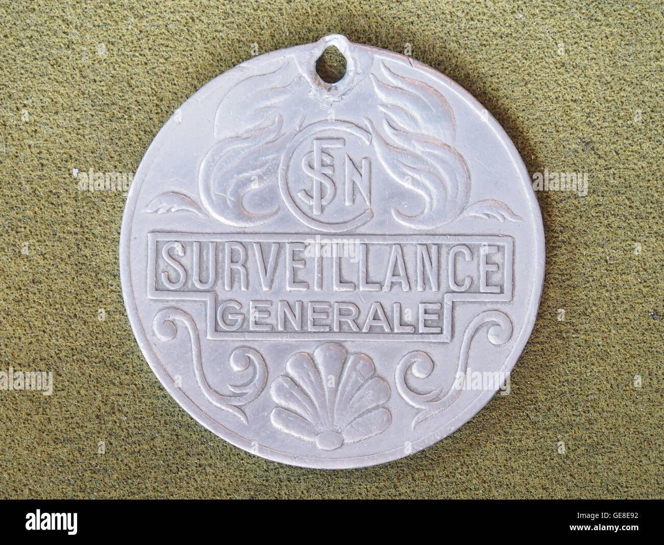 SNCF Surveillance generale coin Stock Photo