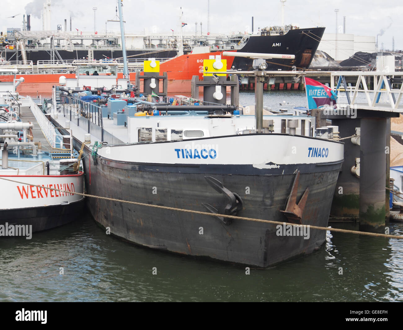 Tinaco (ship, 1962) ENI 06003053 Port of Rotterdam Stock Photo