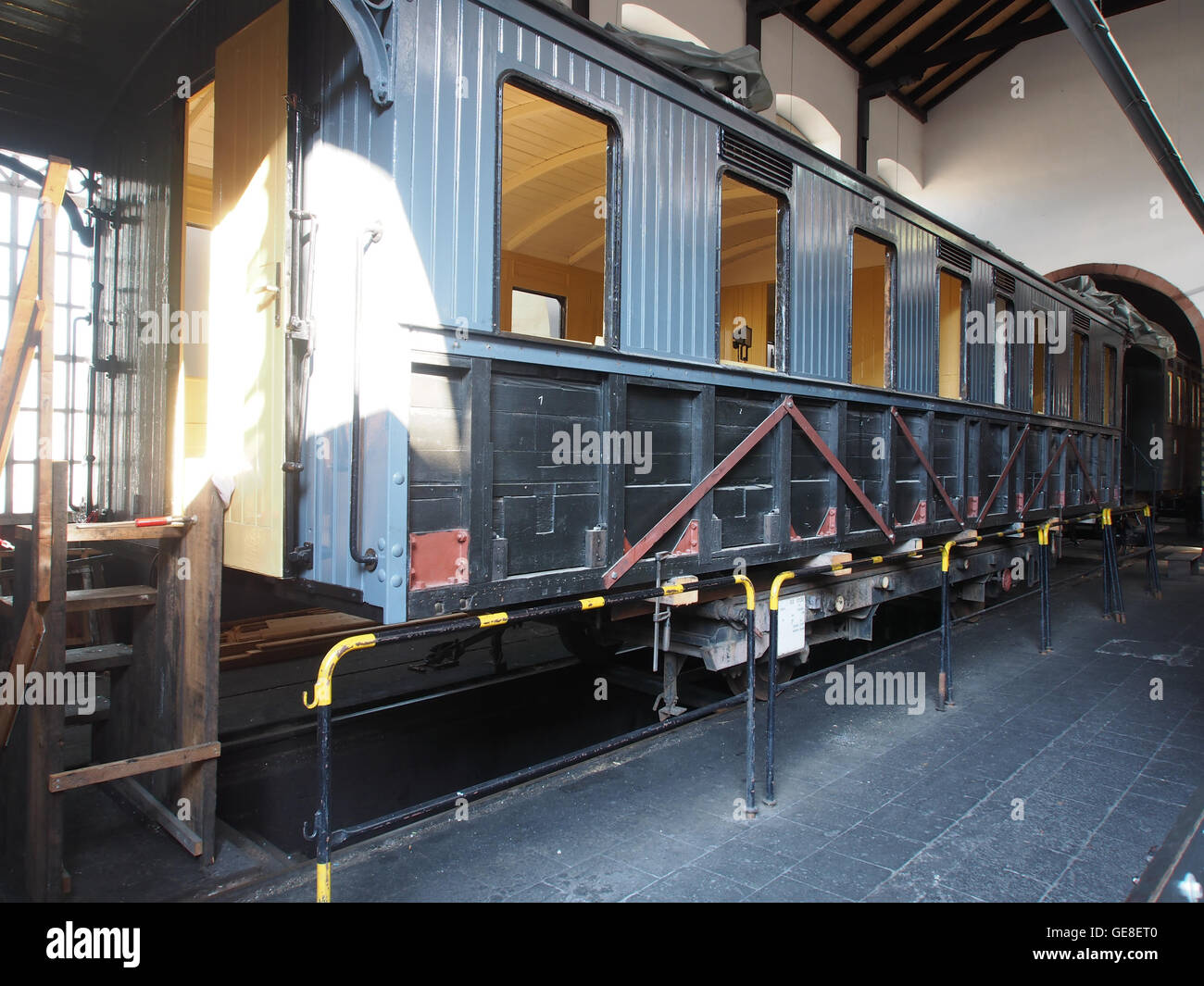 Wagon 03 0130, Pfalzbahn-Museum, Eisenbahnmuseum Neustadt-WeinstraC39Fe Stock Photo