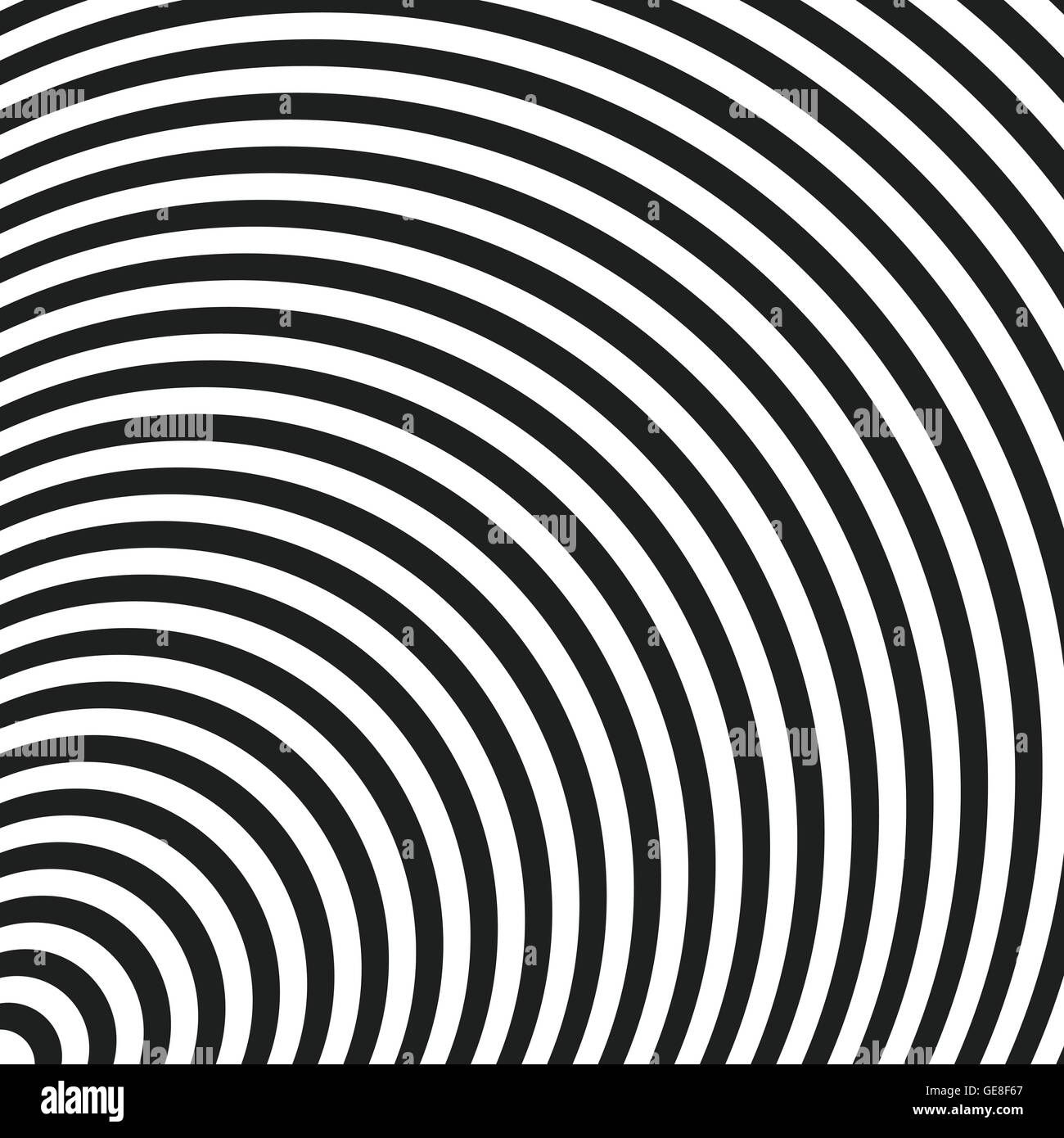 Circle Radiating Pattern Circular, radiating lines, concentric circles, ovals geometric pattern ...