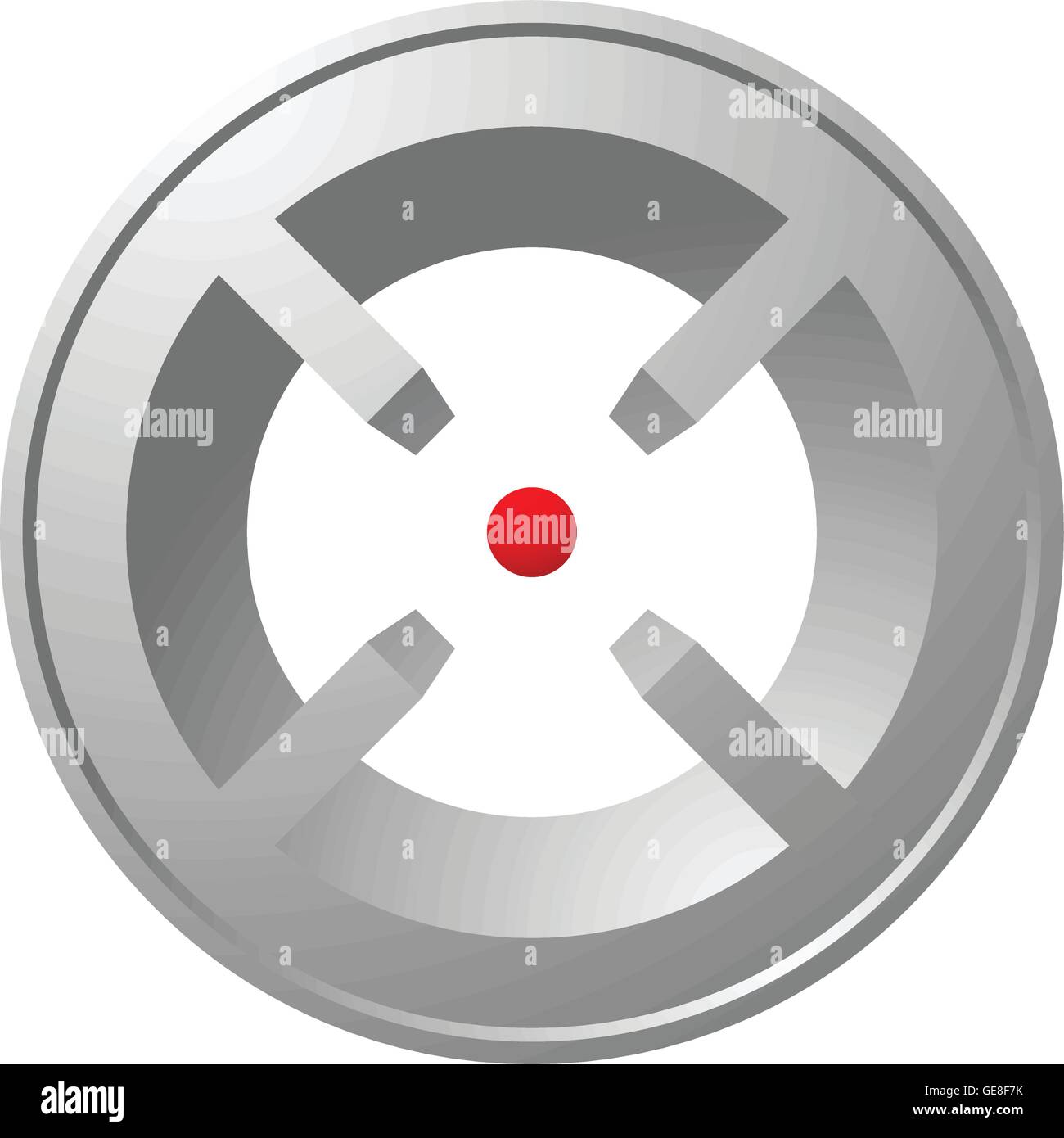 Target mark, reticle, crosshair icon for focus, accuracy, targeting ...
