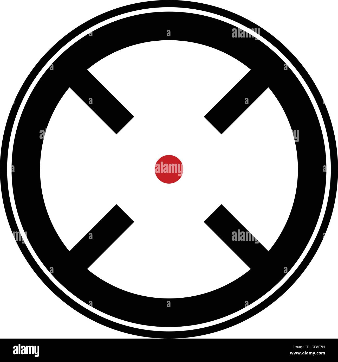 Target mark, reticle, crosshair icon for focus, accuracy, targeting ...