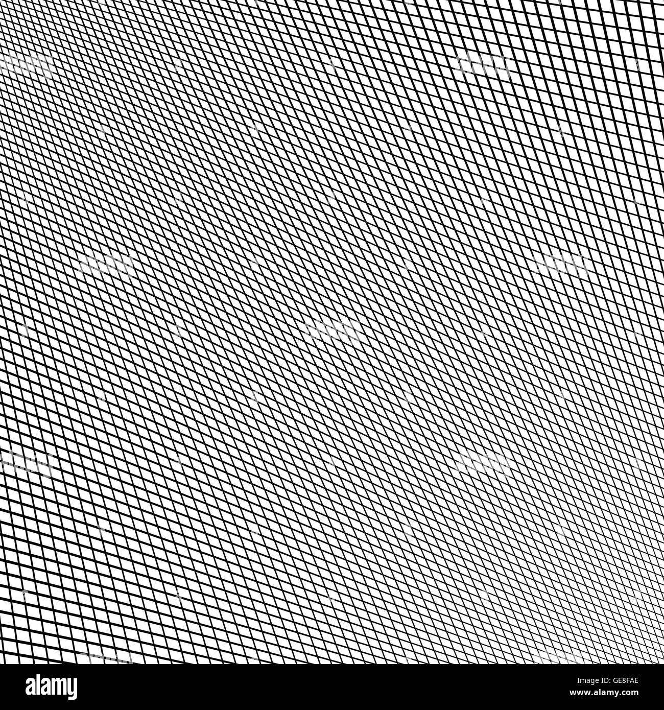 Dynamic lines grid. Monochrome geometric pattern, abstract texture ...