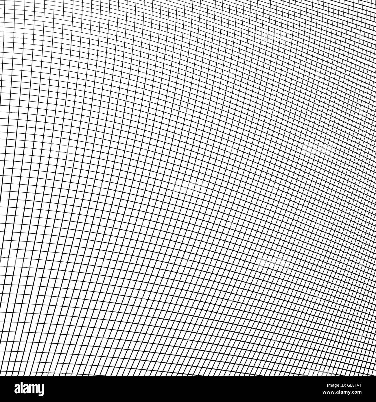 Dynamic lines grid. Monochrome geometric pattern, abstract texture ...