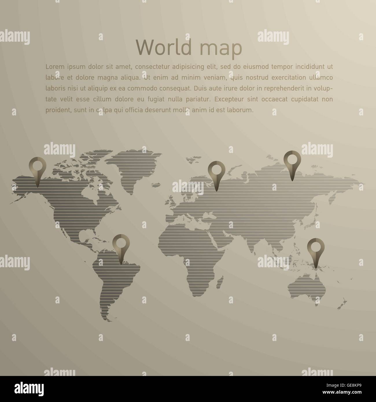 world map vector Stock Vector Image & Art - Alamy