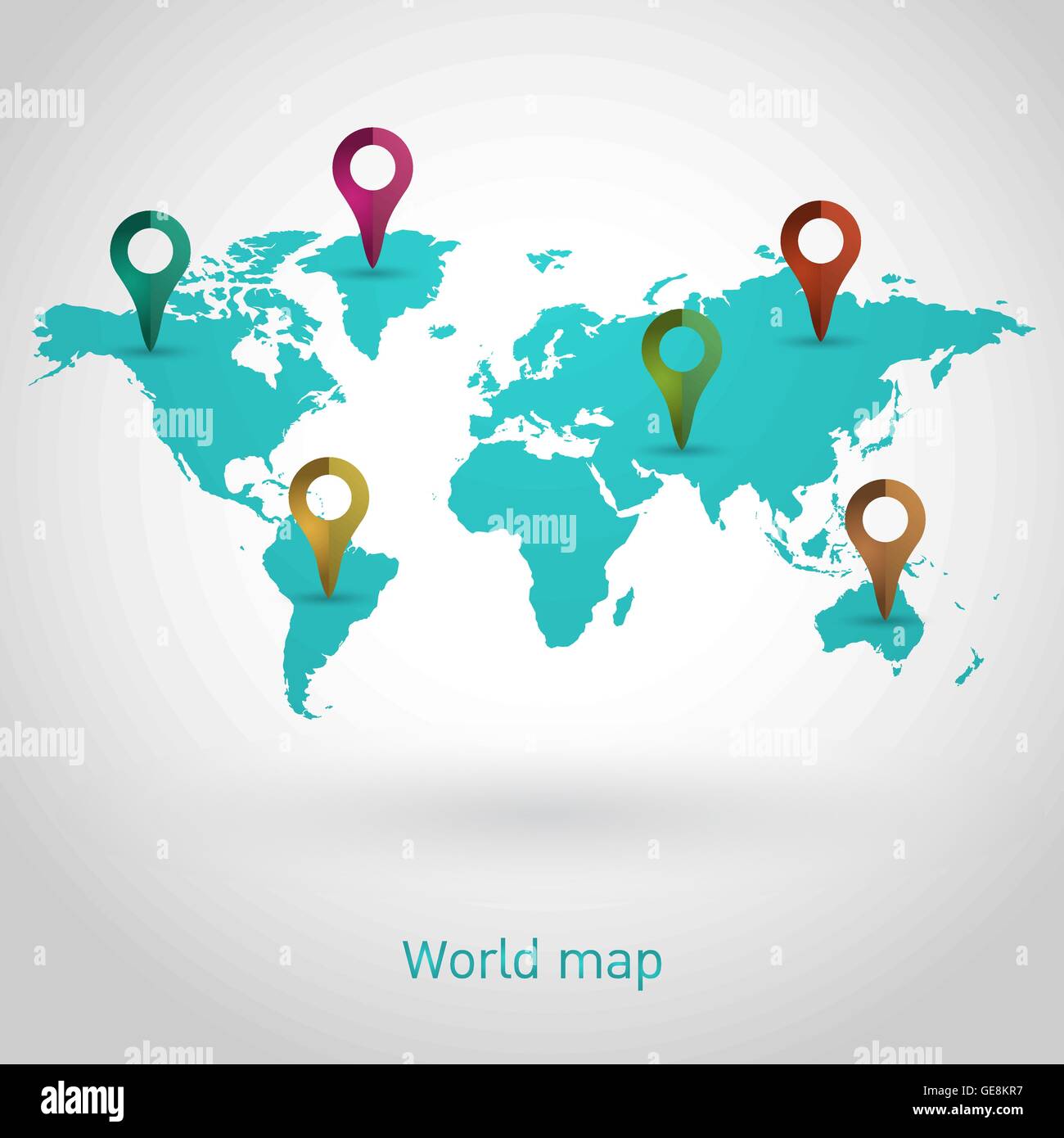 world map vector Stock Vector Image & Art - Alamy