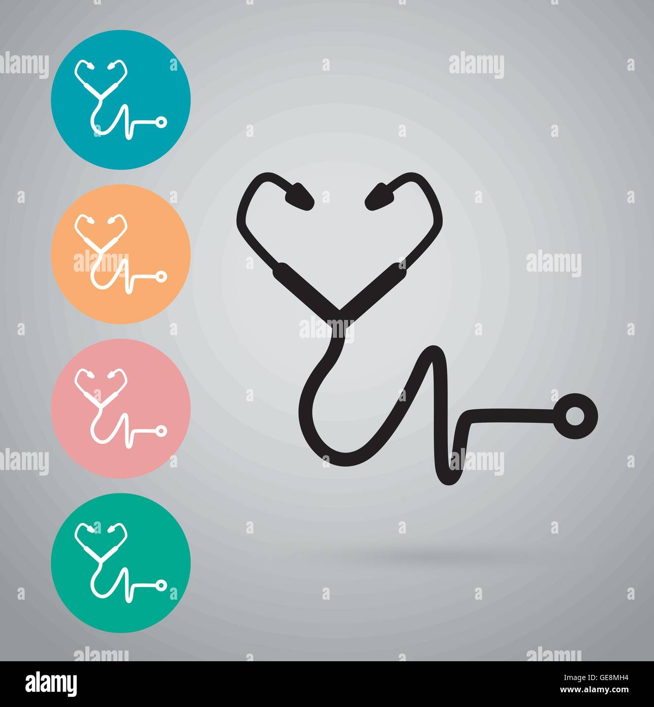 Image medical doctor stethoscope Stock Vector Images - Alamy
