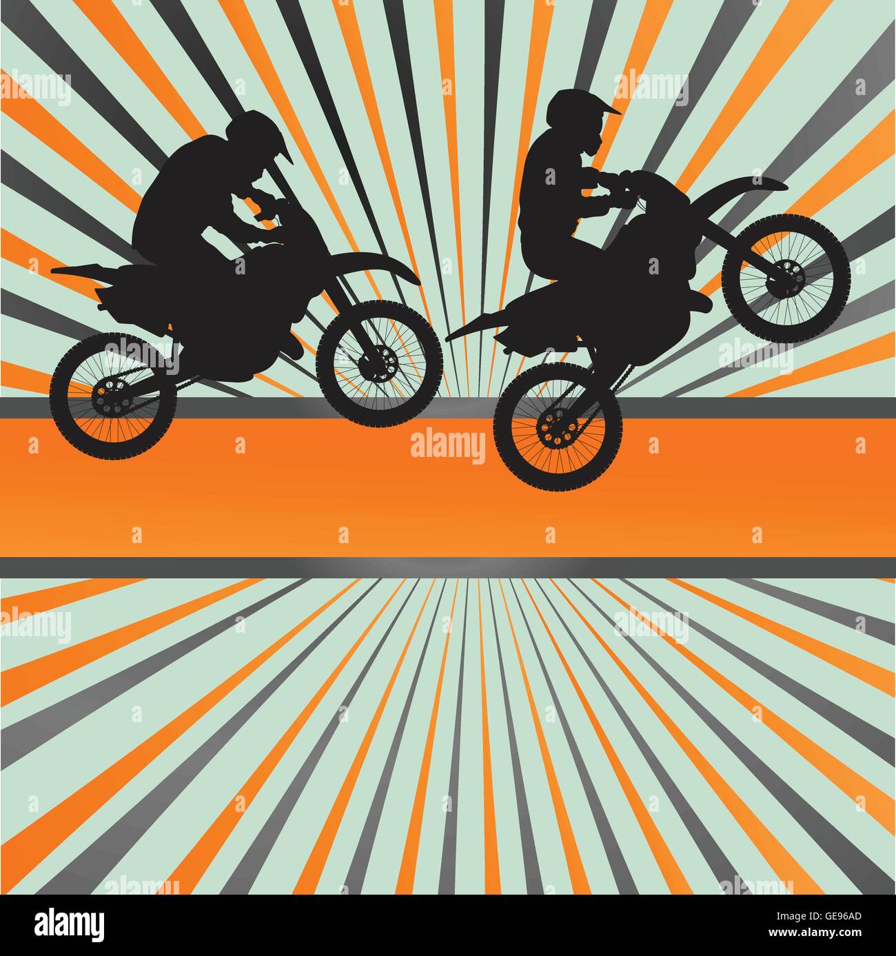 Race motorcycle burst vector background for poster Stock Vector
