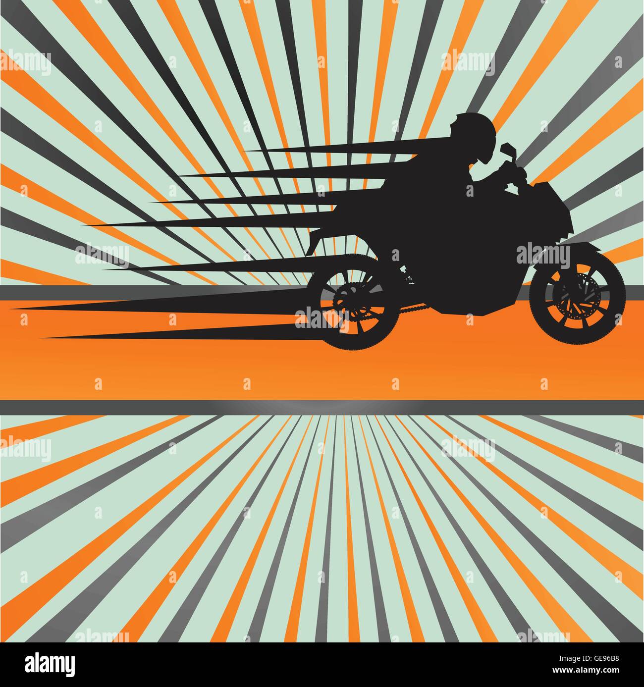 Race motorcycle burst vector background for poster Stock Vector