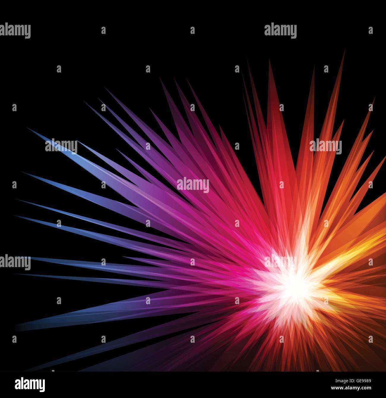 Neon abstract lines design on dark background vector Stock Vector Image ...