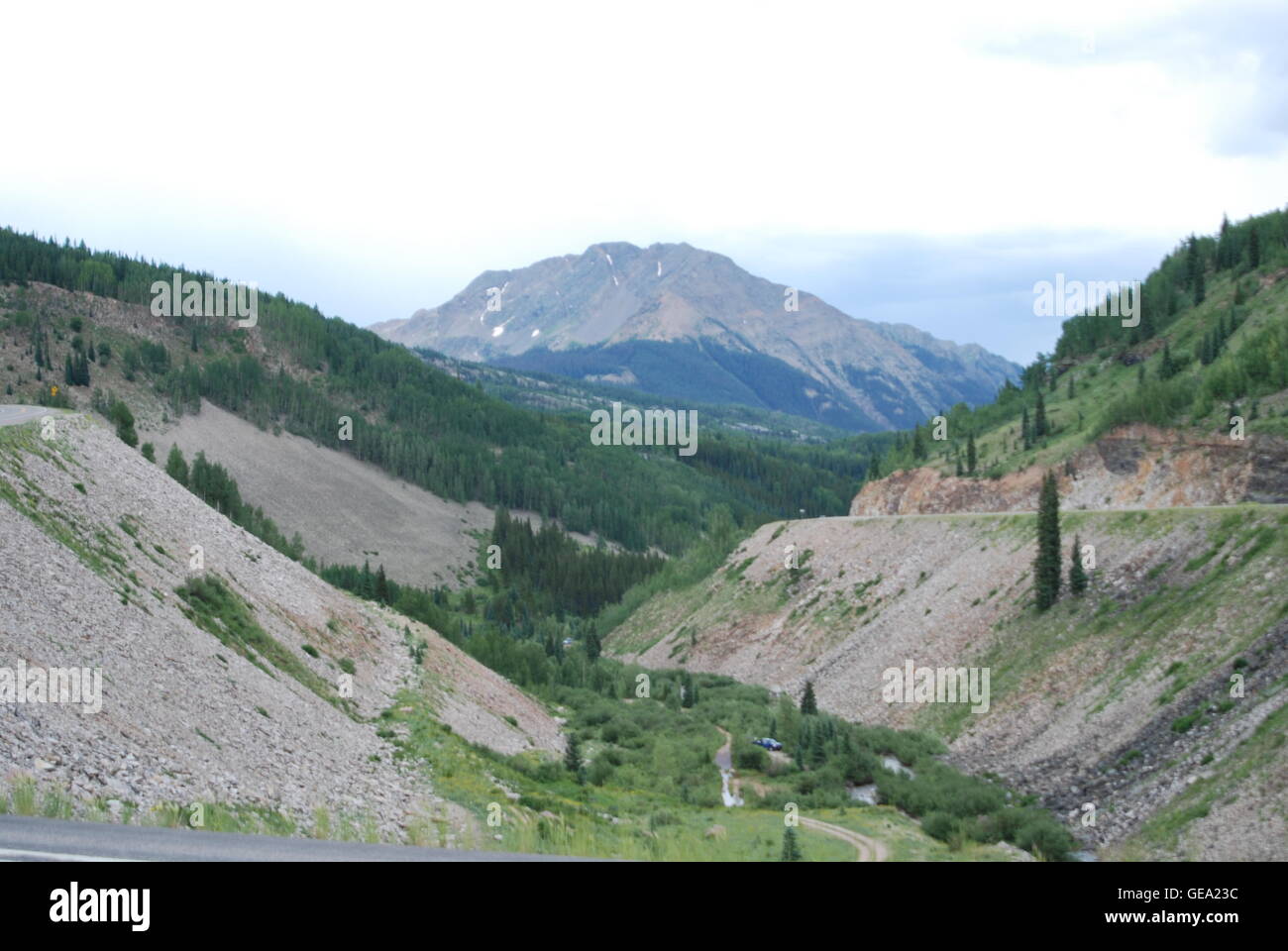 Mountain Forest Canyon Stock Photo