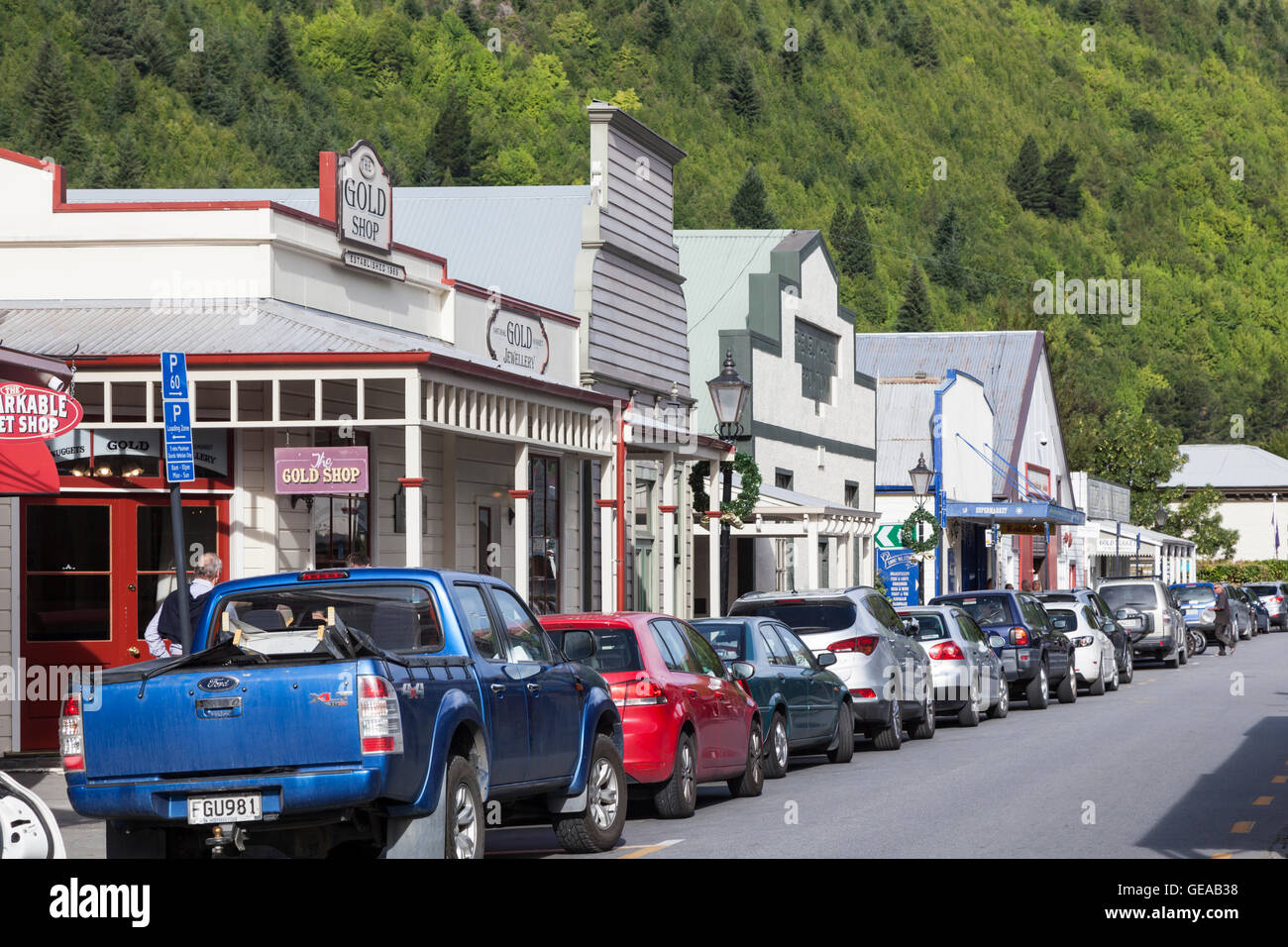 Buckingham Street, Arrowtown, New Zealand Stock Photo