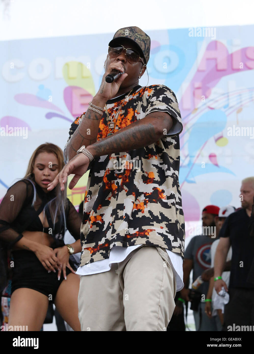 Miami, Florida, USA. 23rd July, 2016. American rapper Jeremih performs during the annual