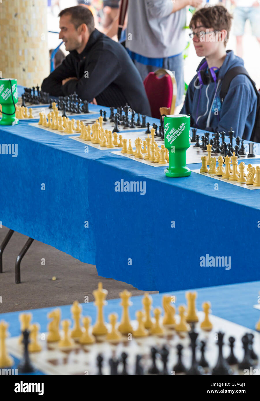 Tables Prepared for a Simultaneous Chess Games Tournament Stock Photo -  Image of items, inside: 241488312