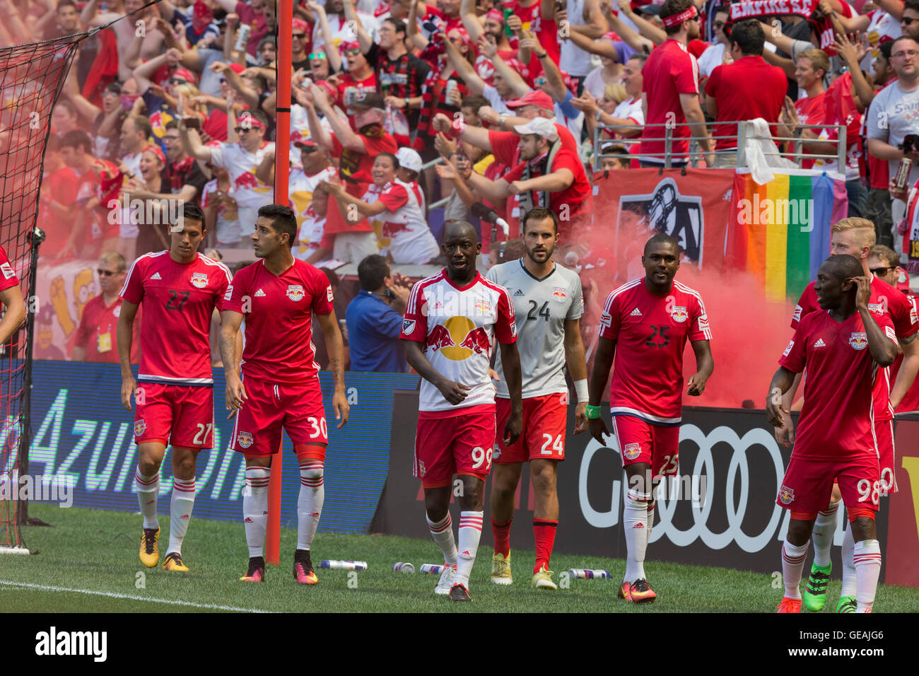 New York, NY USA July 24, 2016 New York Red Bulls congratulate