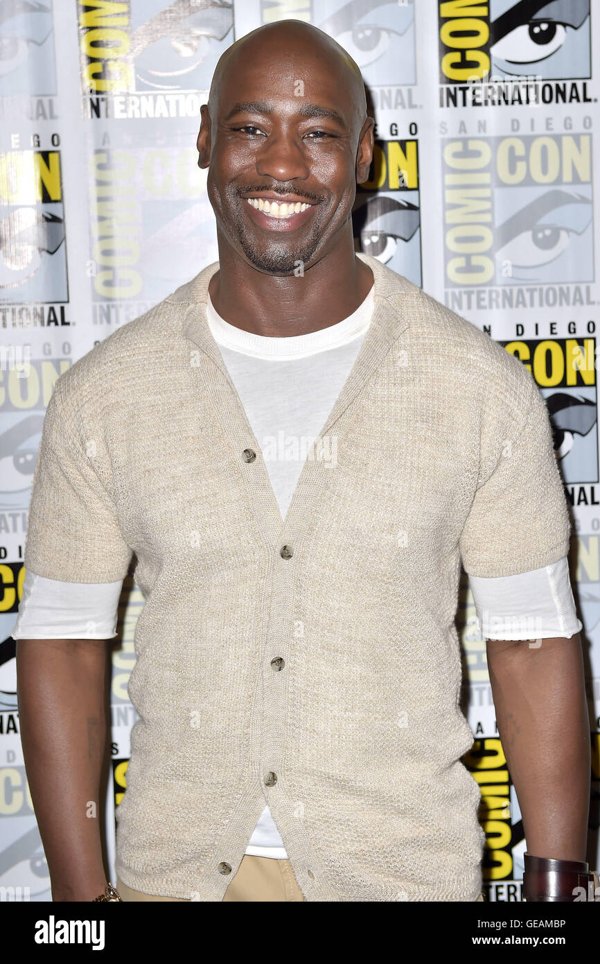 San Diego, USA. 23rd July, 2016. D.B. Woodside at a photocall for TV-Serie 'Lucifer' during the San Diego Comic-Con International 2016 at the Hilton Bayfront Hotel. San Diego, 23.07.2016 | Verwendung weltweit/picture alliance © dpa/Alamy Live News Stock Photo