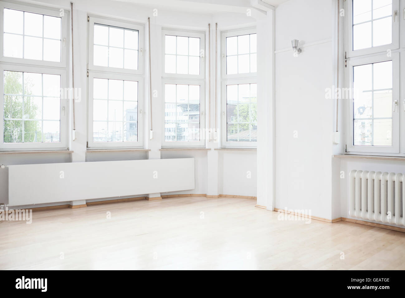 Bright empty apartment Stock Photo