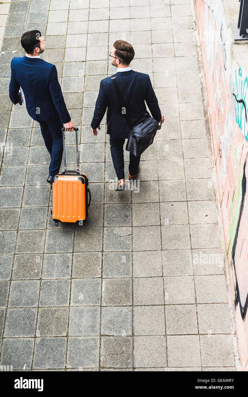 Birds Eye View Businessman Suitcase Stock Photos Birds Eye View