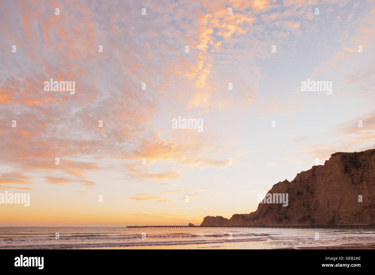 New Zealand, North Island, East Cape Region, Tolaga Bay, sunrise