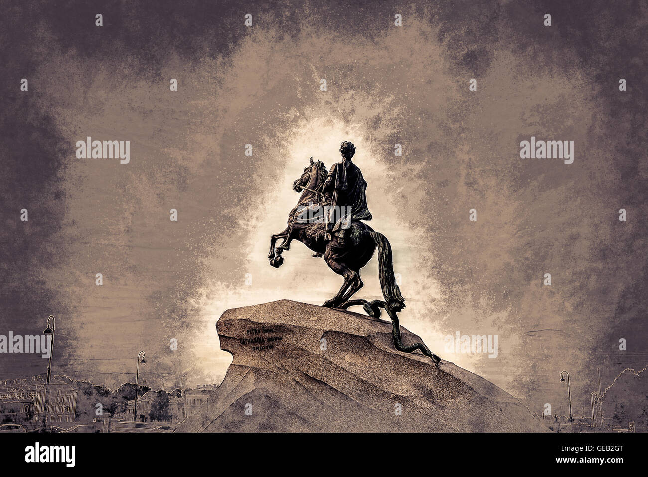 The Bronze Horseman Stock Photo Alamy