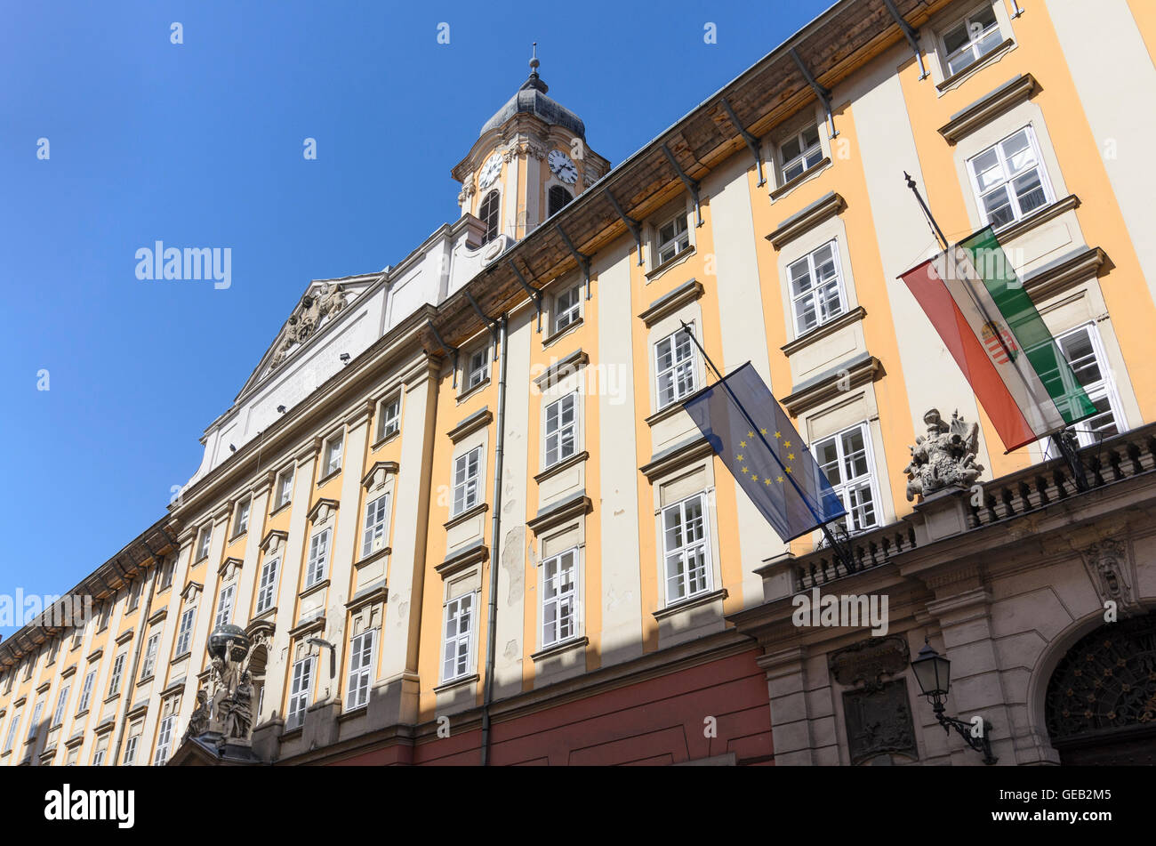 Budapest: Central Town Hall, Hungary, Budapest, Stock Photo