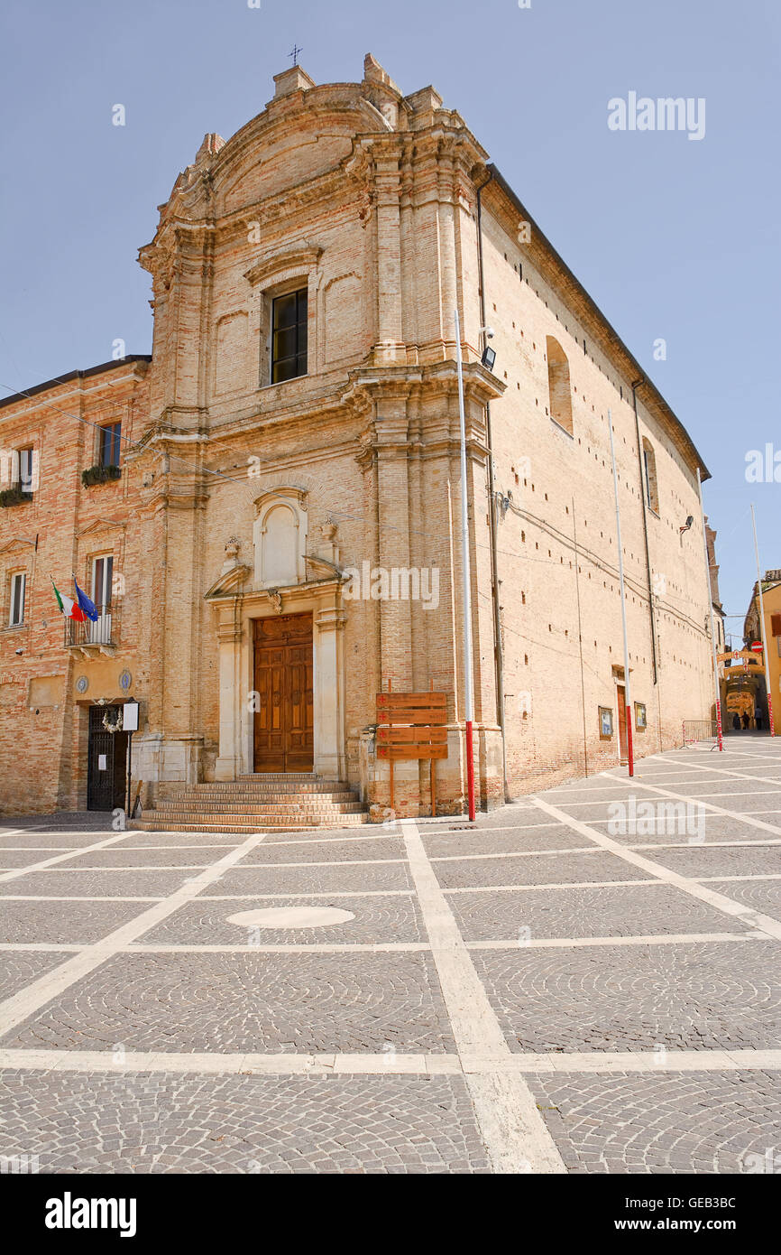 Church of Saint Francesco in Bucchianico (Italy) Stock Photo