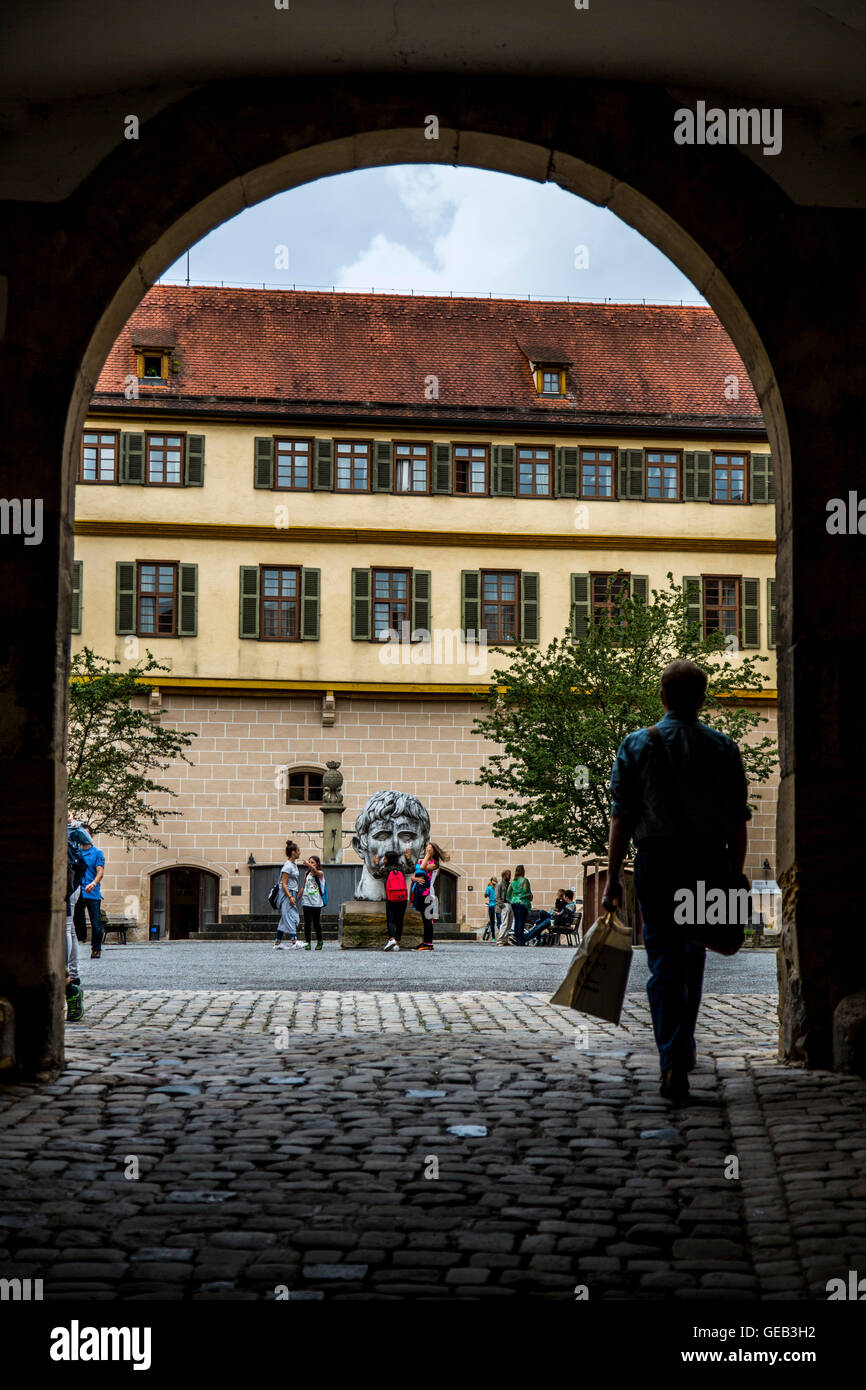 Old Town of Tübingen, castle Hohentübingen, part of the University