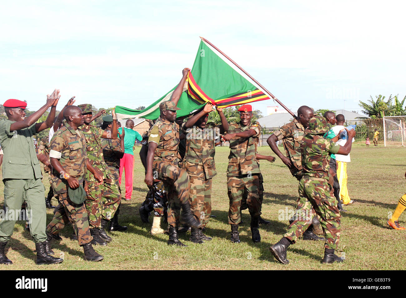 Uganda People Defense Forces (UPDF) Soldiers Jubilate After Victory In ...