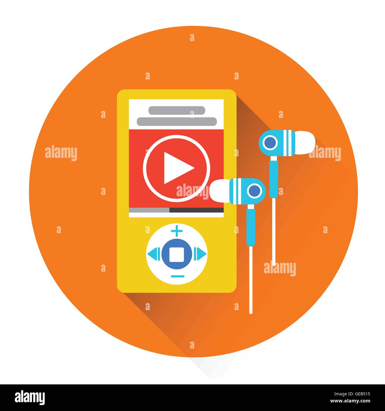 Music MP3 Player With Headphones Icon Stock Vector Image & Art - Alamy
