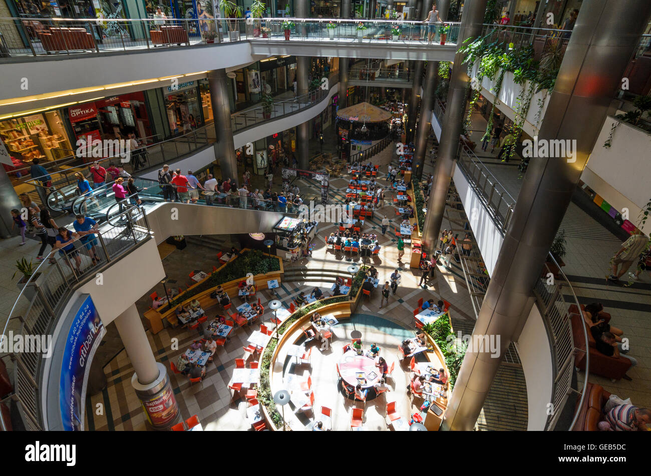 Budapest: shopping centre Westend City Center, Hungary, Budapest, Stock Photo