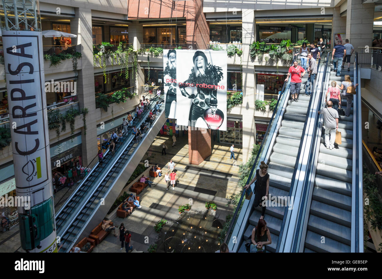 Budapest: shopping centre Westend City Center, Hungary, Budapest, Stock Photo