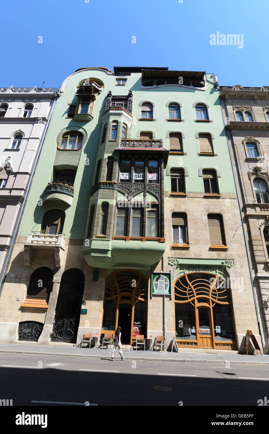 House of hungarian art nouveau magyar szecesszio haza hires stock