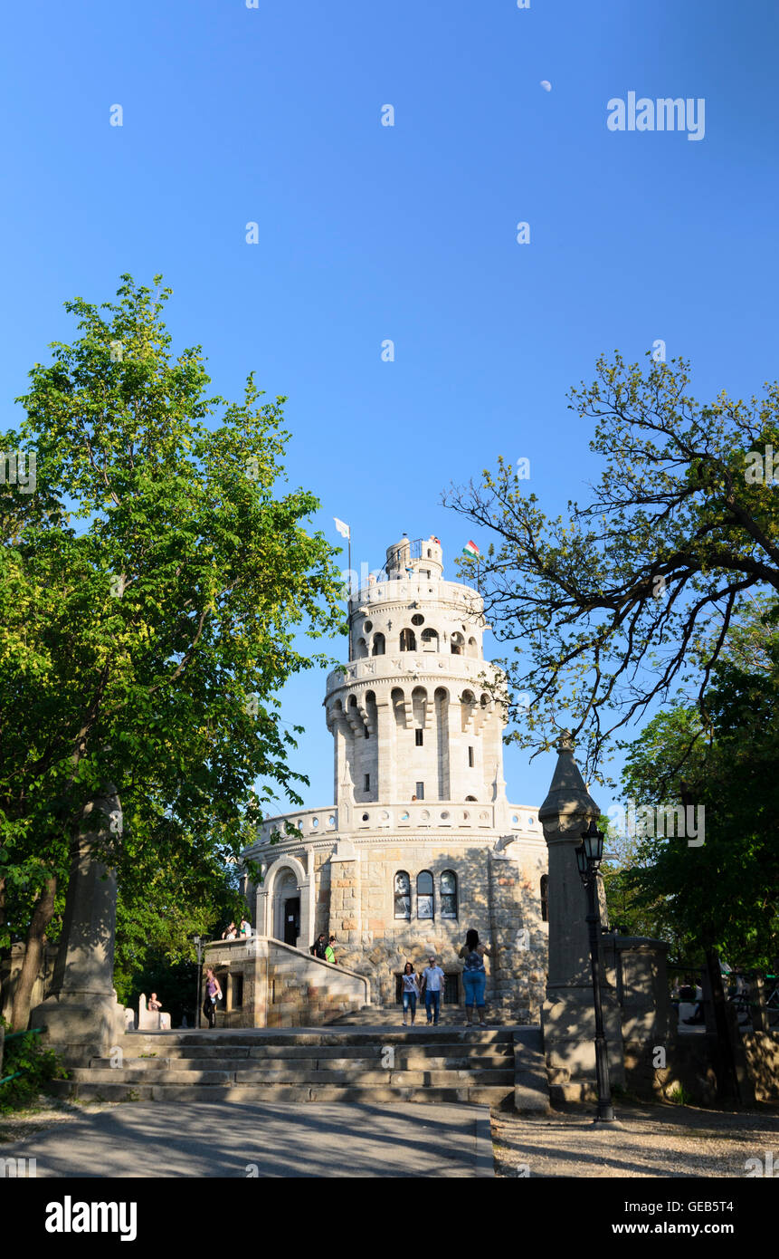 Budapest Janos hegy ( John's Hill ) with Elizabeth Tower in the Buda