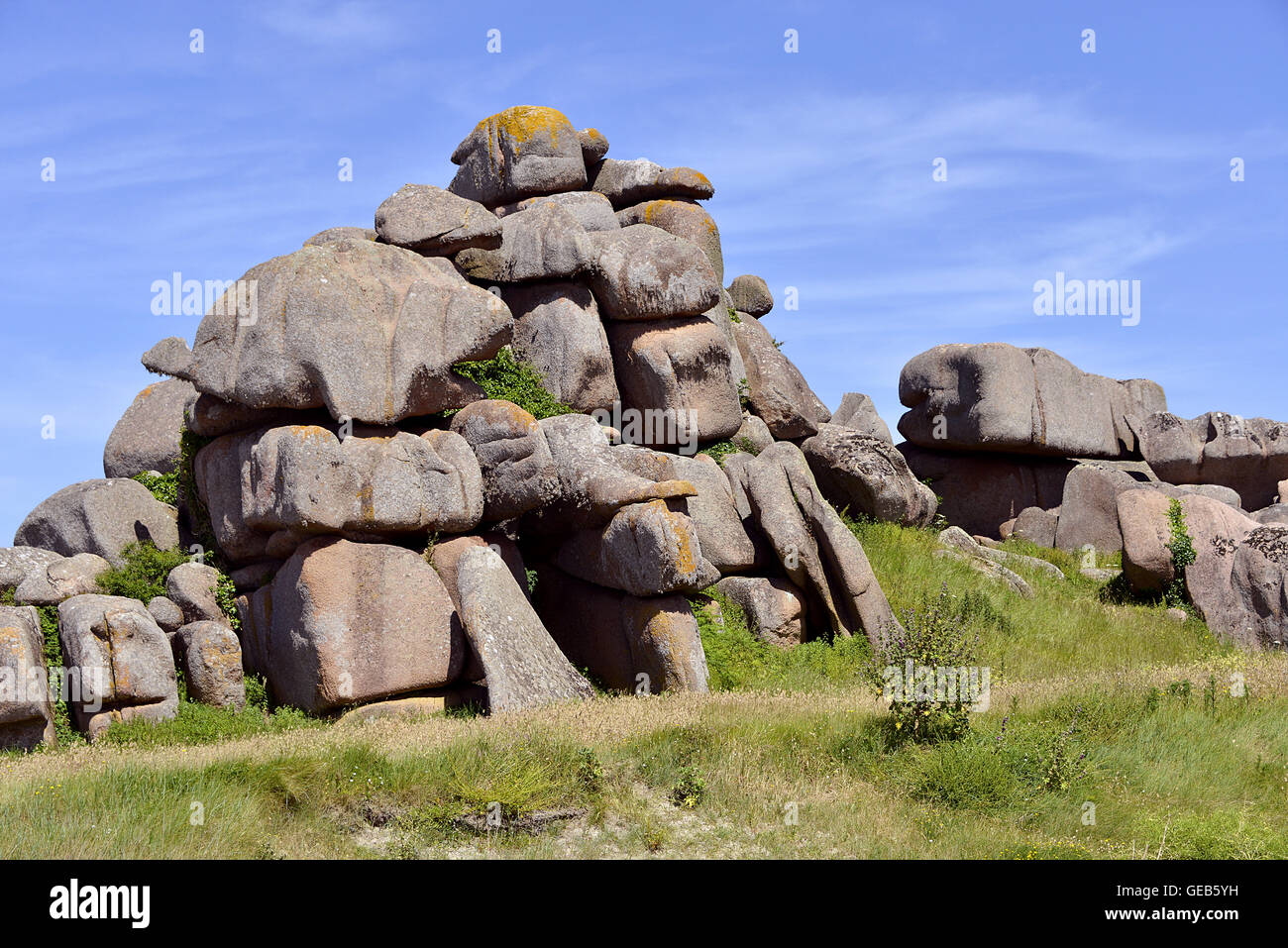 Pink Rocks France Rock armor hi-res stock photography and images - Alamy
