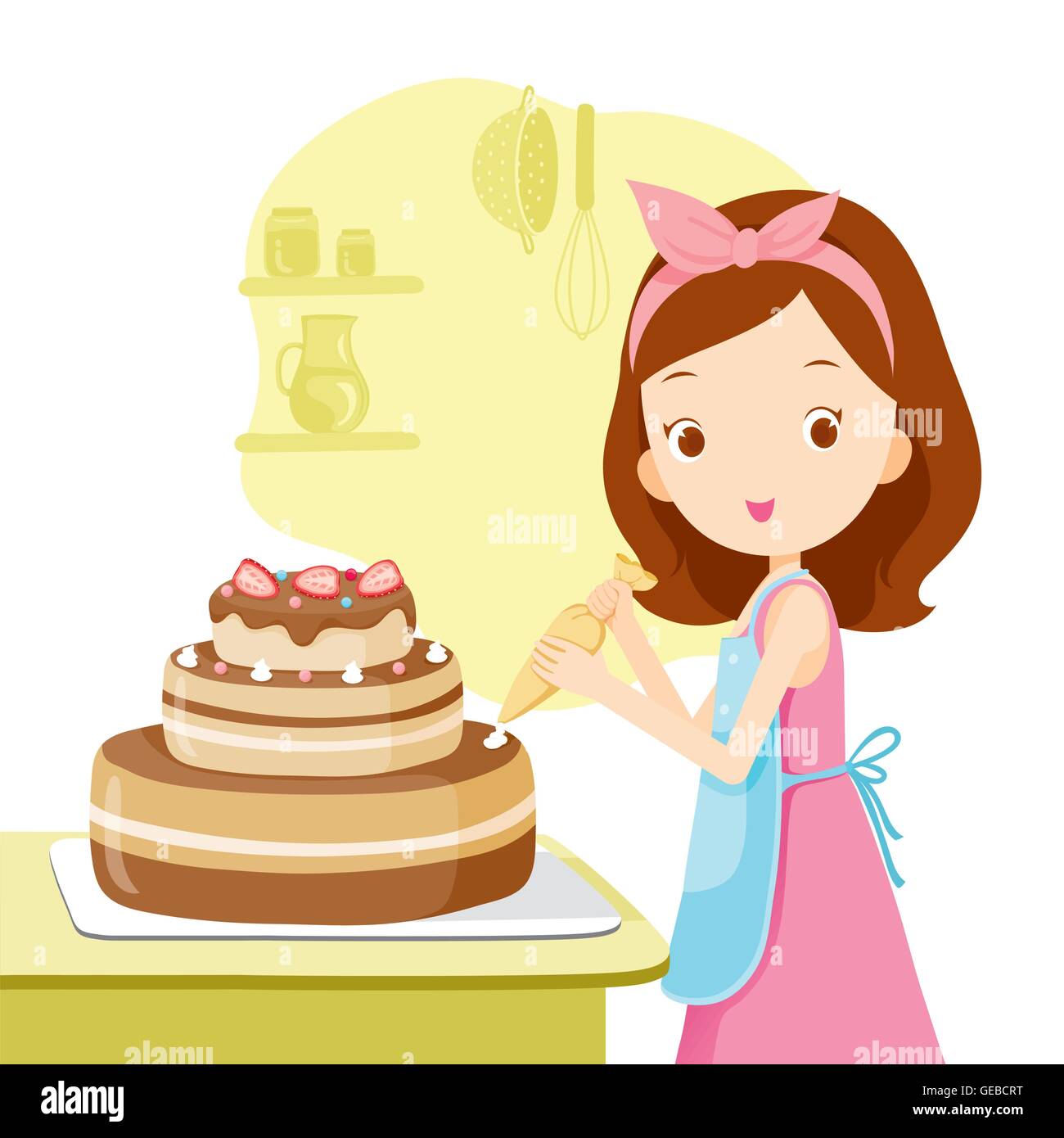 Baking Cake Stock Illustrations – 75,904 Baking Cake Stock Illustrations,  Vectors & Clipart - Dreamstime
