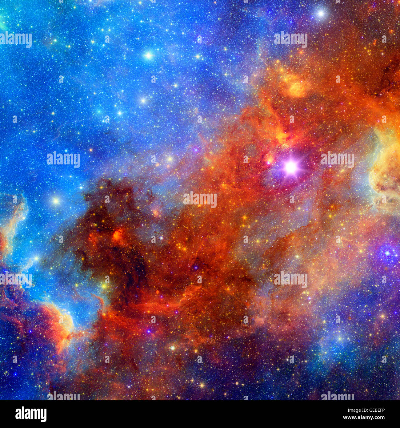 Space background with beautiful nebula and bright stars Stock Photo - Alamy