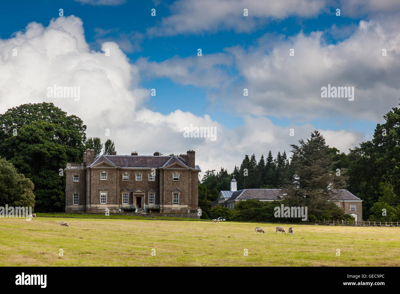 Linley Hall, near More, Lydham, Shropshire, UK Stock Photo Alamy