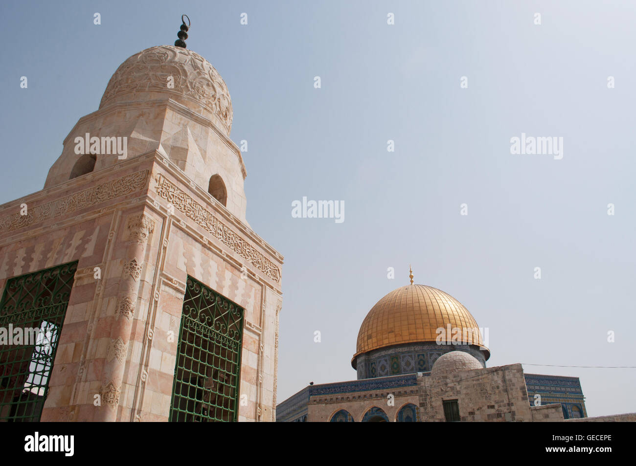 Jerusalem, Old City, Israel: view of the Dome of the Rock, an Islamic shrine on the Temple Mount, one of the oldest works of Islamic architecture Stock Photo