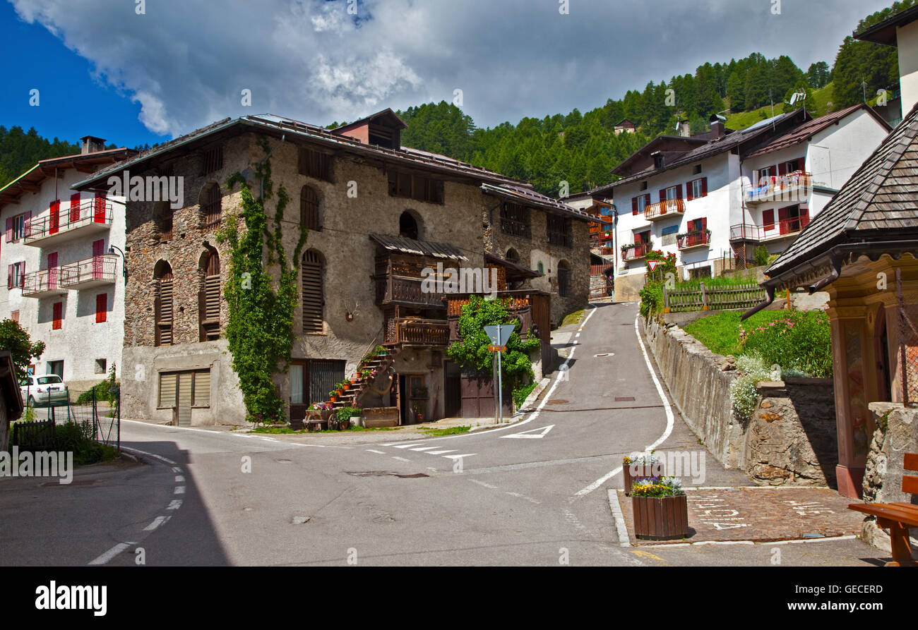Village of Peio (Pejo) in the Peio Valley, Stelvio National Park, Italy Stock Photo Alamy