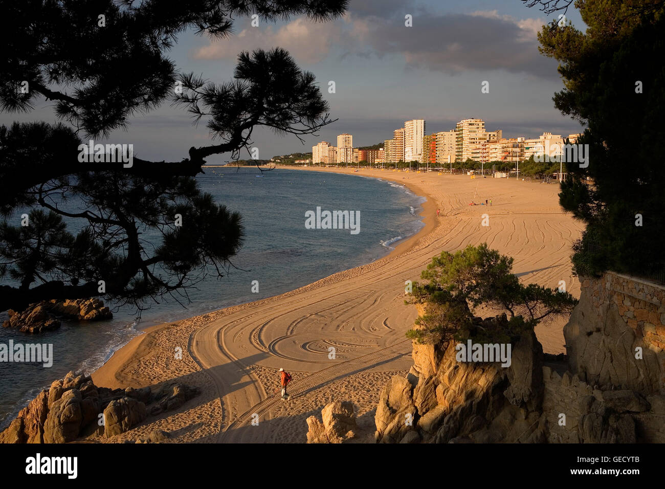 Platja d´Aro. Platja d´Aro beach. Costa Brava. Girona province ...