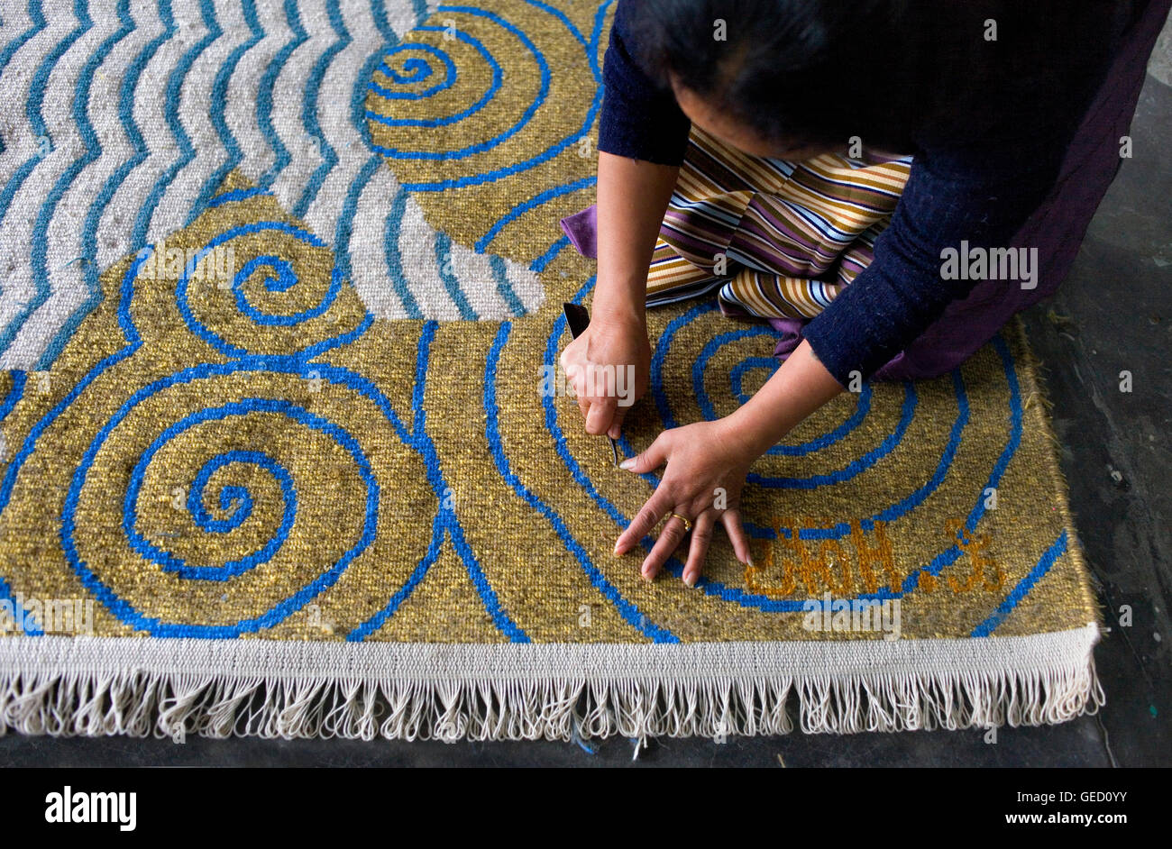 of Tibetan handicrafts Centre.Carpets.McLeod Ganj, Dharamsala