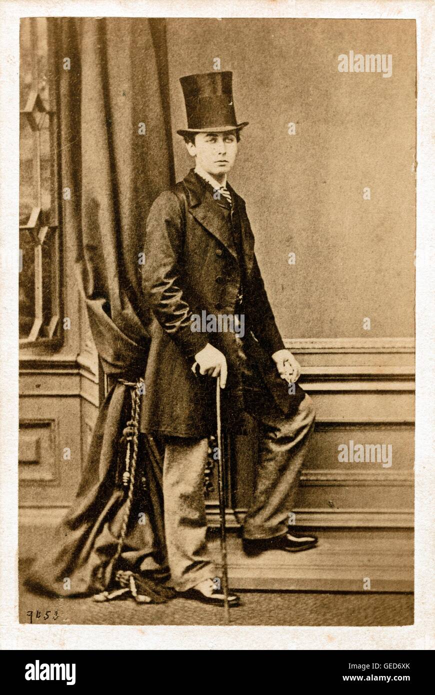 Prince Alfred, Duke of Edinburgh, 1861, by William Notman Stock Photo