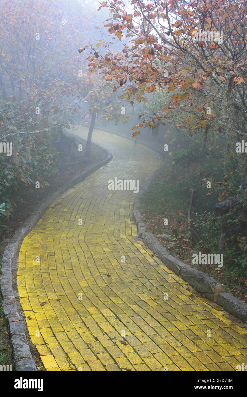 Yellow brick road Stock Photo