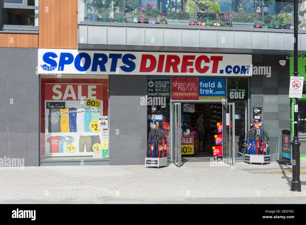 Sports Direct store, Station Road, Redhill, Surrey, England, United Kingdom Stock Photo