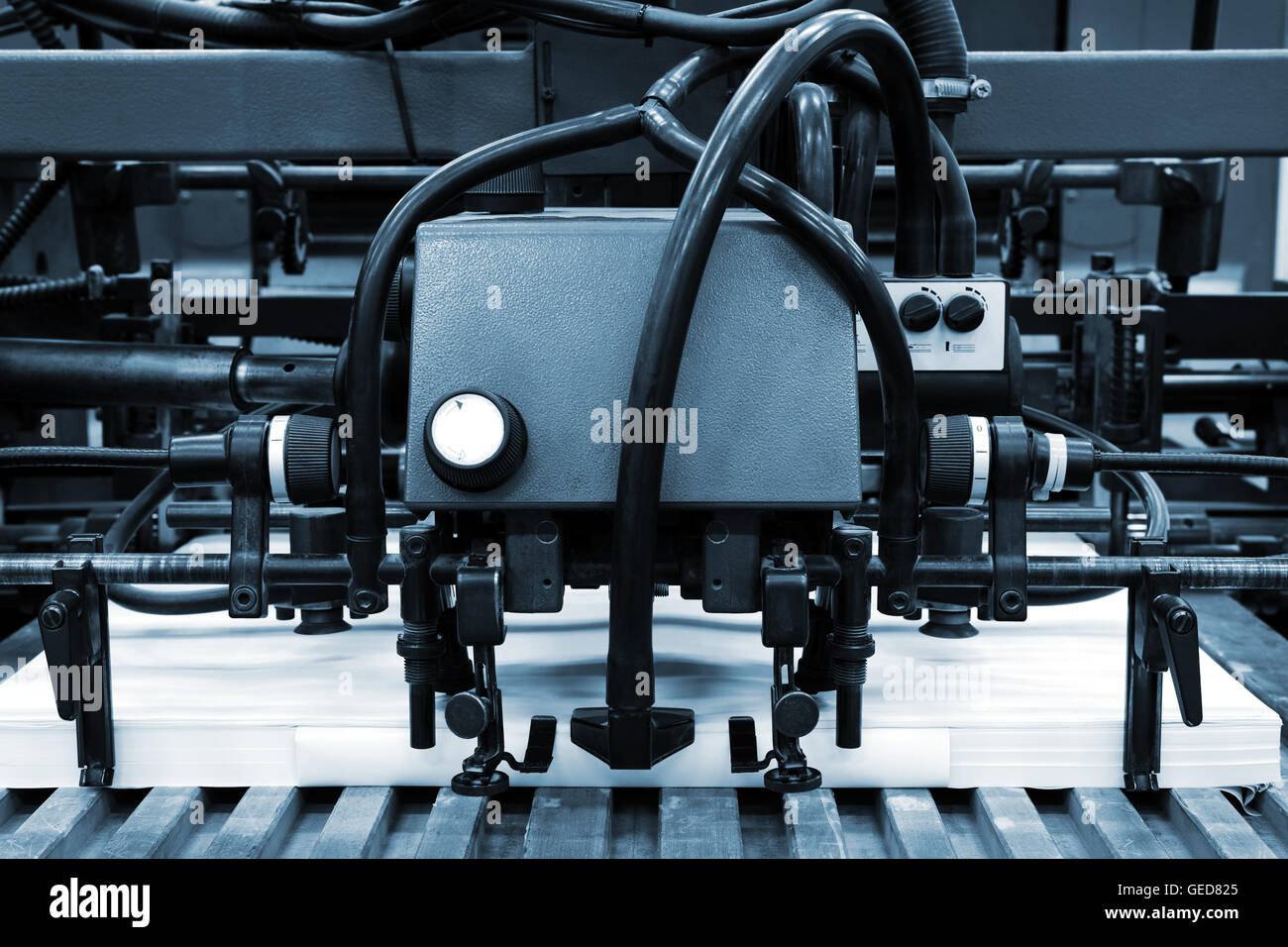 The equipment for a print in a modern printing house Stock Photo - Alamy