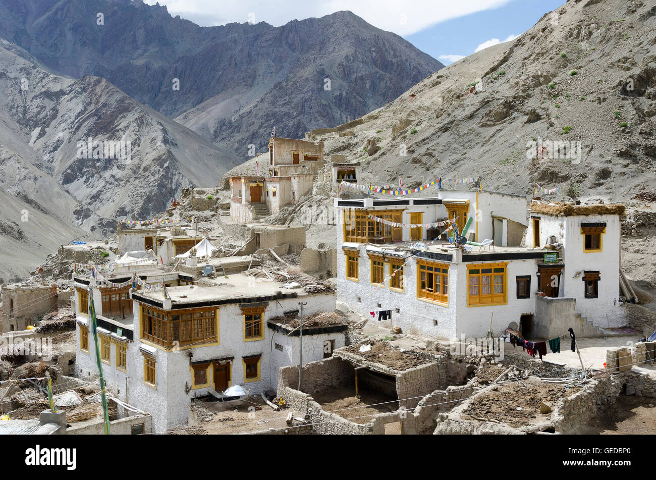 Typical Rural Houses And Clothing In Jammu And Kashmir House Poster